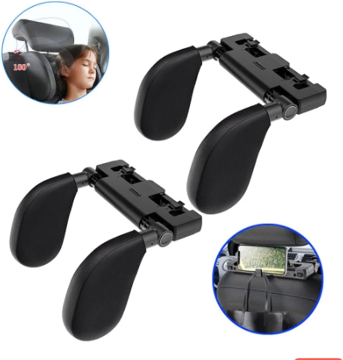 Kit housse console 1 Pièces Siège Voiture Appuie-tête Oreiller Voyage Repos Sommeil Appuie-tête Support Solution Voiture Accessoires Intérieur Forme U Oreiller Pour Les Intérieur Couverture Garniture