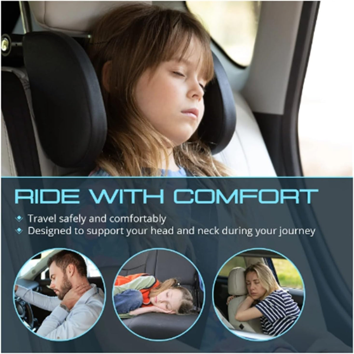 Kit housse console 1 Pièces Siège Voiture Appuie-tête Oreiller Voyage Repos Sommeil Appuie-tête Support Solution Voiture Accessoires Intérieur Forme U Oreiller Pour Les Intérieur Couverture Garniture