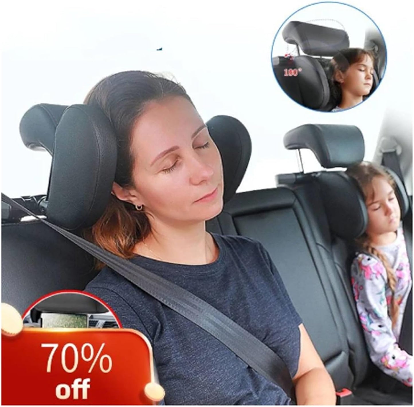 Kit housse console 1 Pièces Siège Voiture Appuie-tête Oreiller Voyage Repos Sommeil Appuie-tête Support Solution Voiture Accessoires Intérieur Forme U Oreiller Pour Les Intérieur Couverture Garniture
